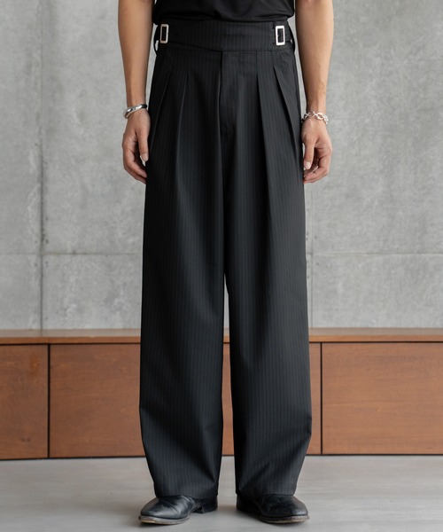 SINSS スラックス Gurkha stripe slacks / グルカストライプスラックス