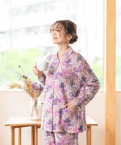 LIBERTY.（リバティ） パジャマ ルームウェア 「LIBERTY」ニットキルト
