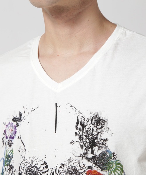 KMRii（ケムリ） tシャツ KMRii/ケムリ/別注SKULL FLOWER TEE メンズ