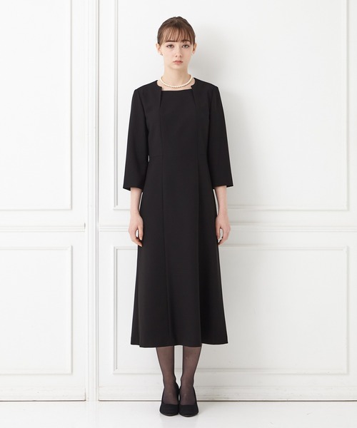 AIMER（エメ） セットアップ 「喪服・礼服」サテン切替ジャケット・前