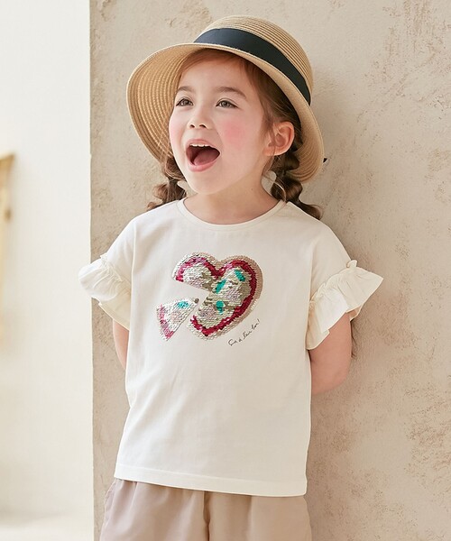 ANY（エニィ） tシャツ 接触冷感 ミラクルスパンコール Tシャツ キッズ