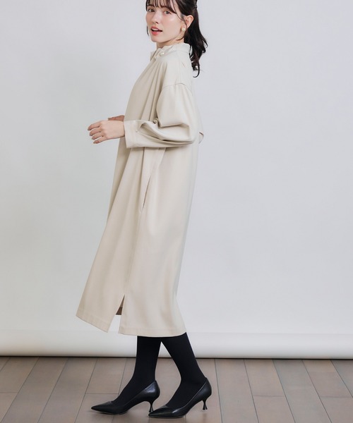 PICCIN PERLA ワンピース 襟ビッグパールワンピース : ZOZOTOWN Yahoo