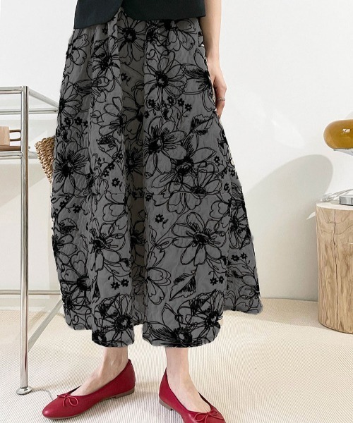 N.s スカート 花柄ロングフレアスカート : ZOZOTOWN Yahoo!店 - 通販