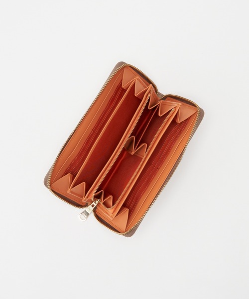 russet（ラシット） 財布 モノグラムプレートラウンドジップウォレット