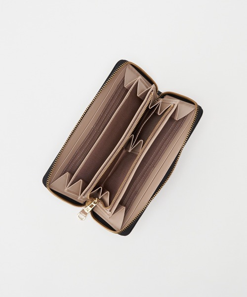 russet（ラシット） 財布 モノグラムプレートラウンドジップウォレット