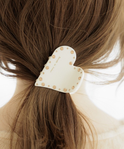 flower ヘアクリップ スパークルハートクリップ : ZOZOTOWN Yahoo!店