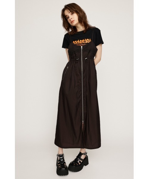 SLY（スライ） ワンピース SHEER CAMI ZIP L/DRESS シアー キャミ