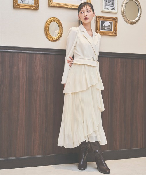 AND COUTURE（アンドクチュール） ワンピース ジャケットレイヤード