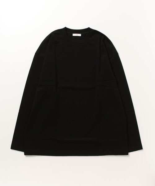 ATON（エイトン） tシャツ 「ATON」COTTON OVERSIZED LONG SLEEVE T