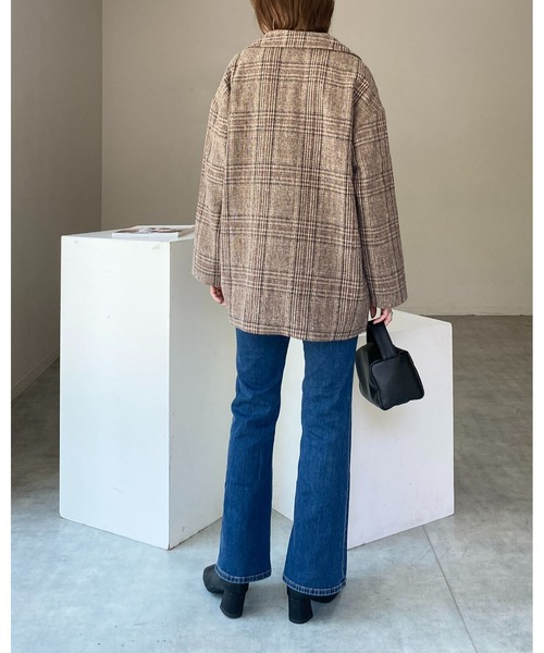 She's Closet ジャケット テーラードジャケット グレンチェック柄