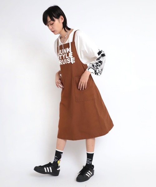RNA（アールエヌエー） ワンピース D1584 エプロンワンピ : ZOZOTOWN