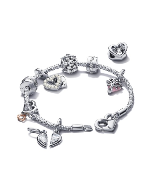 PANDORA（パンドラ） チャーム ツートーン オープンワーク