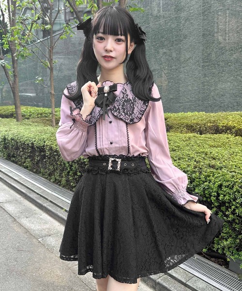 ROJITA（ロジータ） レディース シャツ ブラウス セーラー衿ブローチ