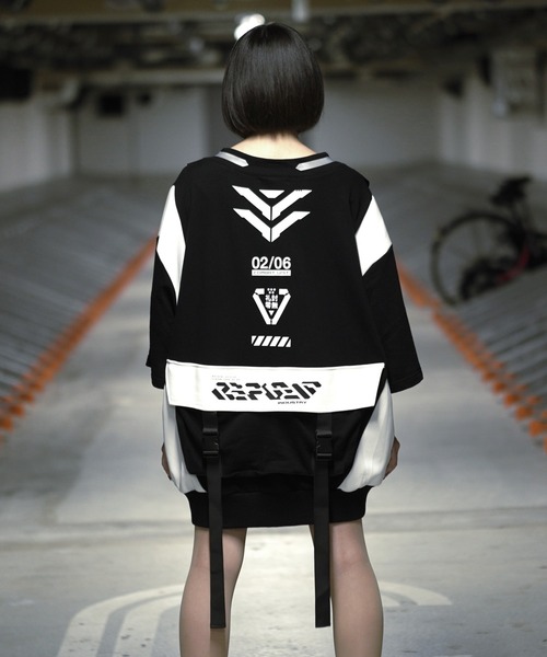 REFLEM（レフレム） tシャツ 「REFLEM/レフレム」サイバー切替ハーフ