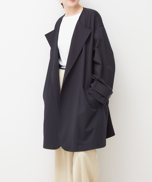 Spick＆Span（スピック アンド スパン） カルゼジャージーノーカラー
