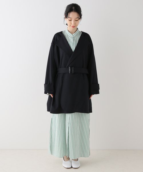 Spick＆Span（スピック アンド スパン） カルゼジャージーノーカラー