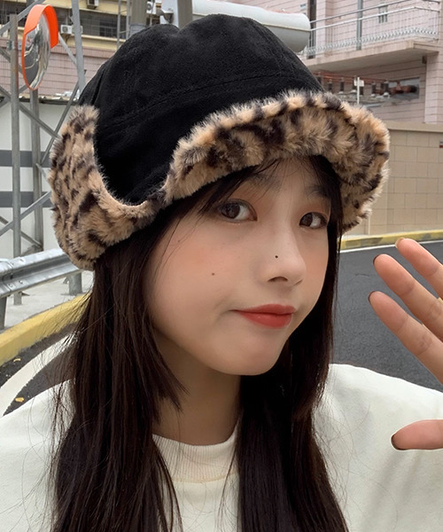 c.u.l キャップ 帽子 ヒョウ柄 フライトキャップ cula677 レディース