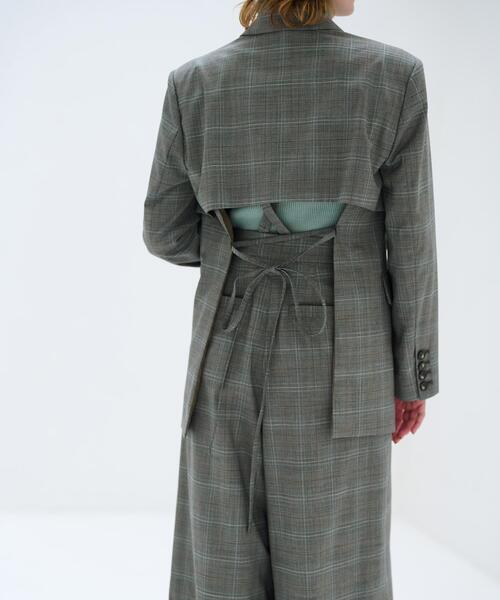 LANVIN en Bleu ジャケット テーラードジャケット オープンバック