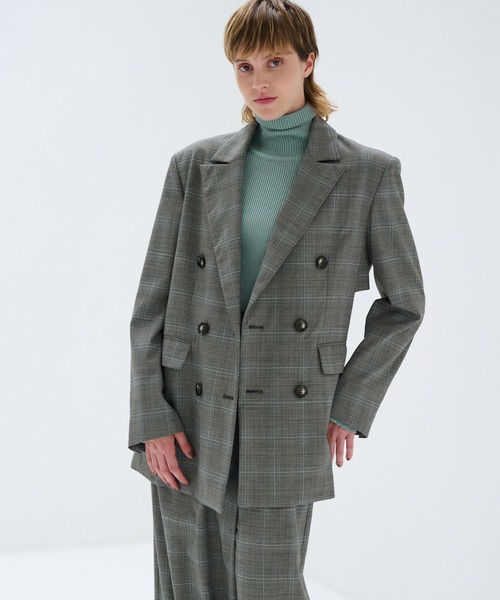 LANVIN en Bleu ジャケット テーラードジャケット オープンバック