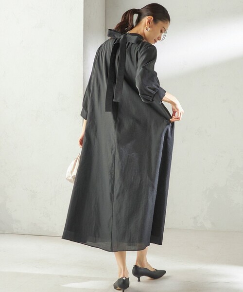 ships little black ワンピース 「SHIPS別注」kaene:2WAY ボウタイ