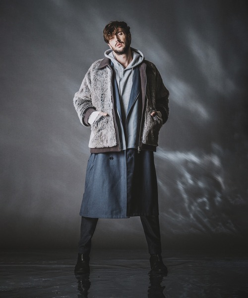 NO ID.（ノーアイディー） ブルゾン アウター 「NO ID.」Fake Fur Knit