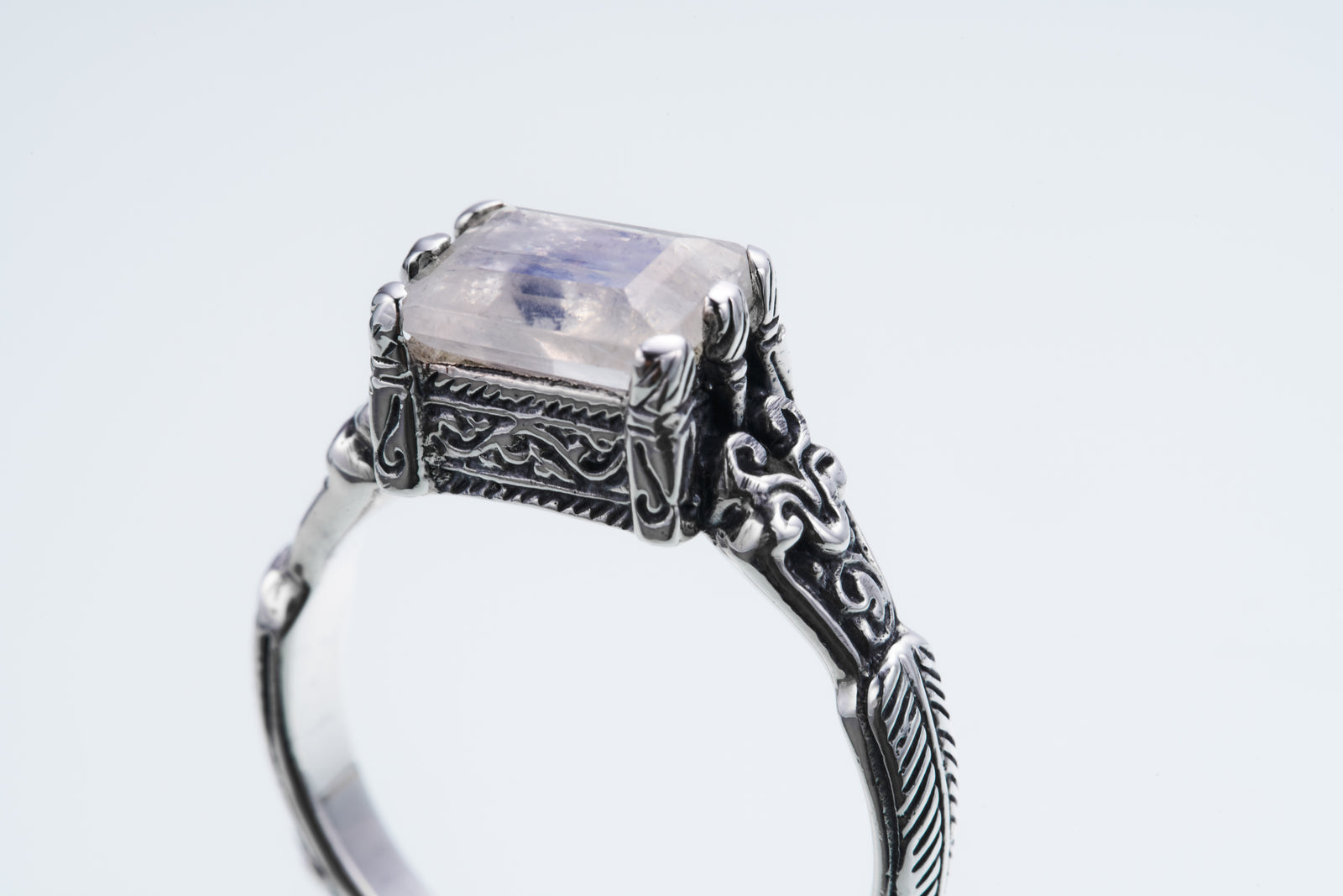 Islamic Ring : S (Rainbow Moonstone)｜イスラミック・リング : S