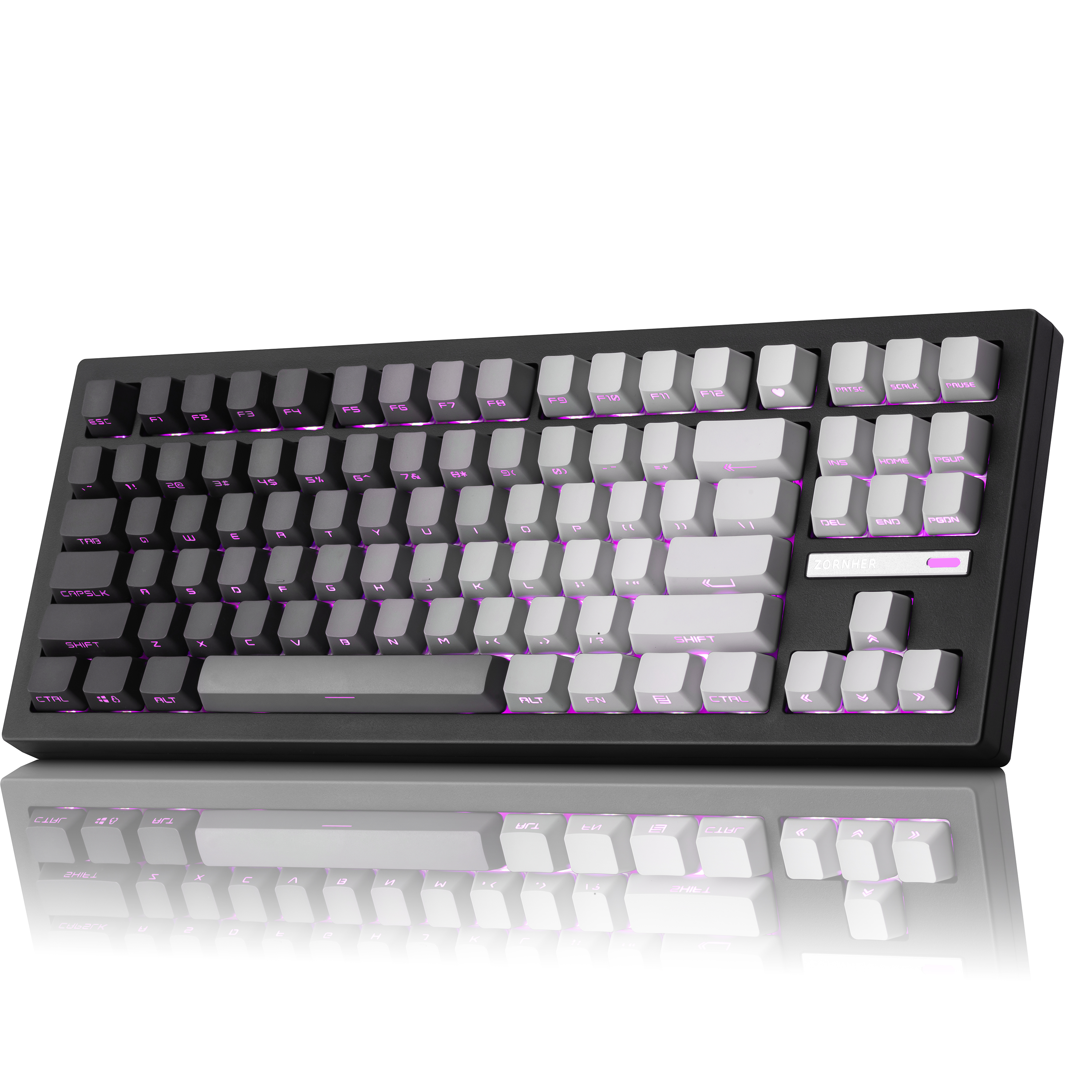 Zornher ZH870 ディップダイプロセスワイヤレスゲーミングメカニカル