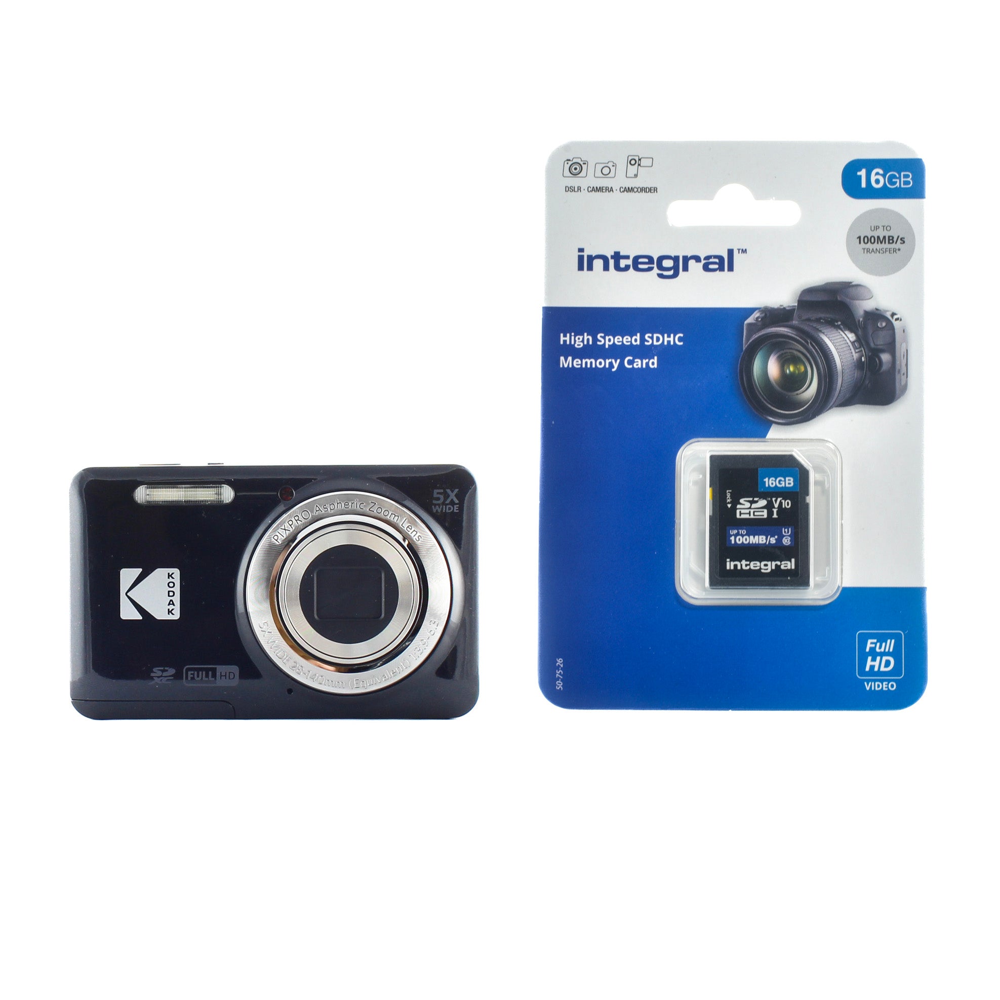 Kodak PixPro FZ55 Compact Camera + 16GB SD Card