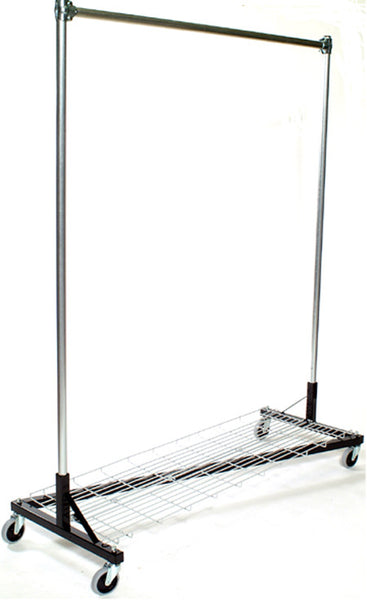 USA Z Rack, 5' Base, 7' Upright w/ Bottom Shelf – Garment Racks Etc