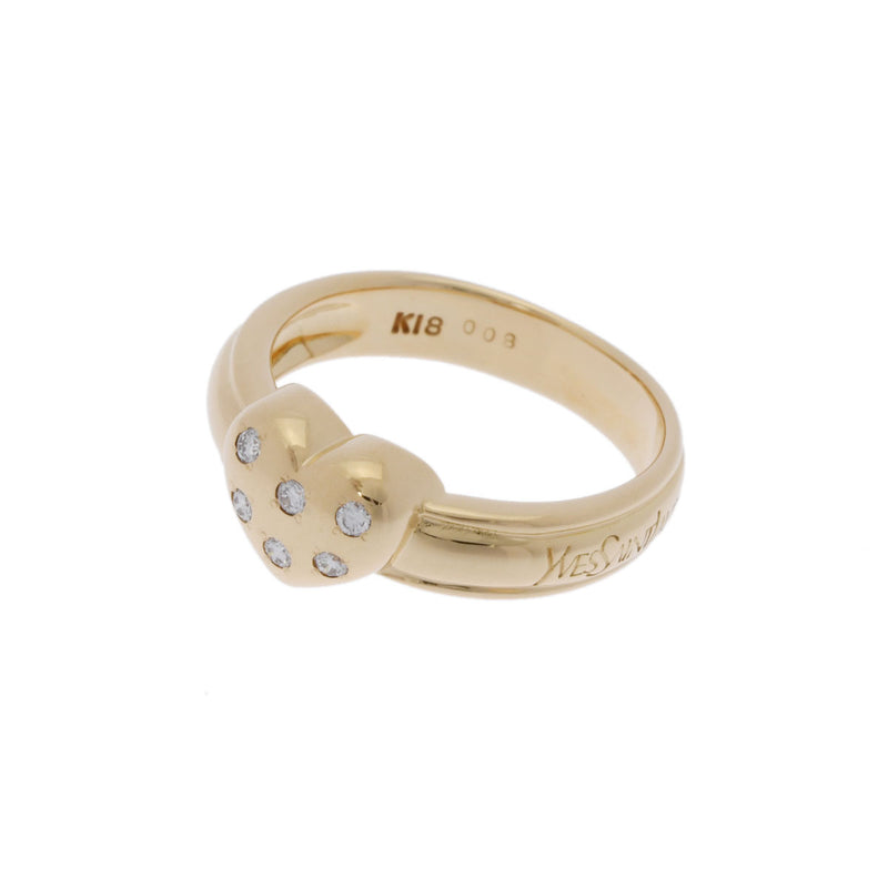 イヴサンローランハートモチーフ ダイヤ0.08ct #12 レディース K18