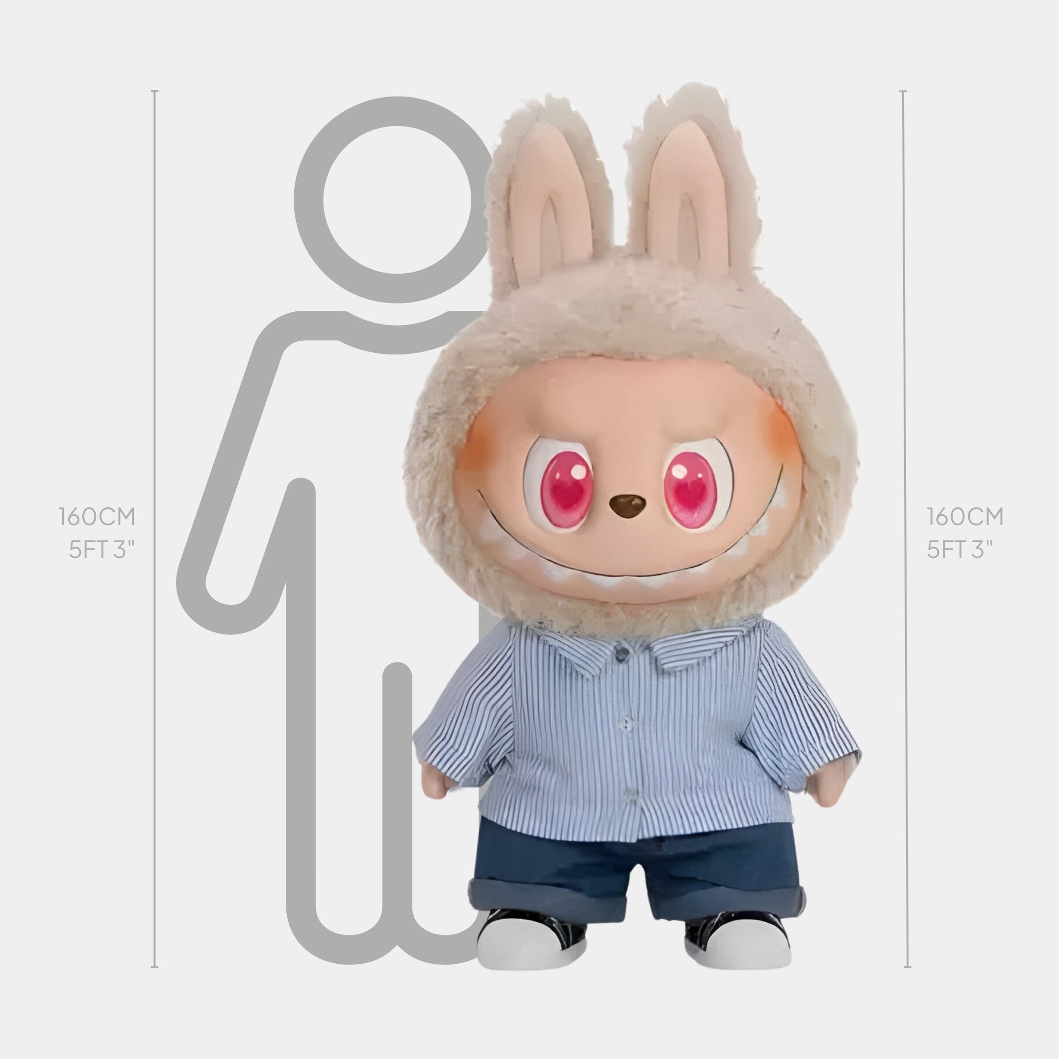Flip With Me Labubu Sculpture | 160cm Giant Monster Art