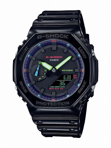 カシオGショック アナ・デジ腕時計 GA-2100RGB-1AJF メンズ Virtual