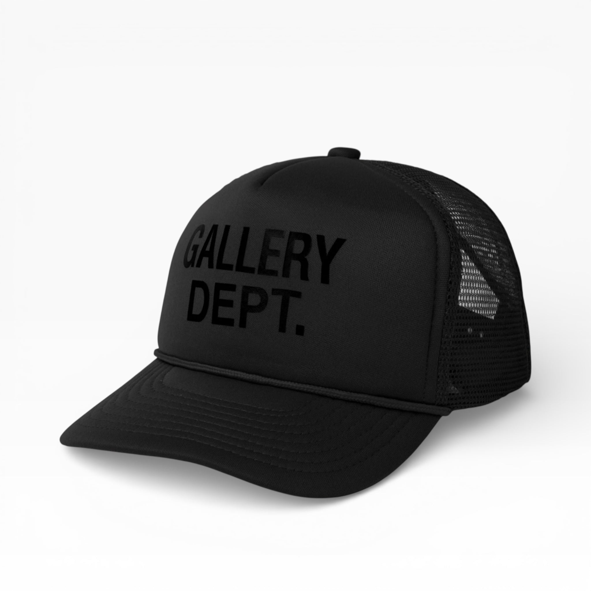 GALLERY DEPT. GD LOGO TRUCKER CAP | BLACK – Grand Gallery