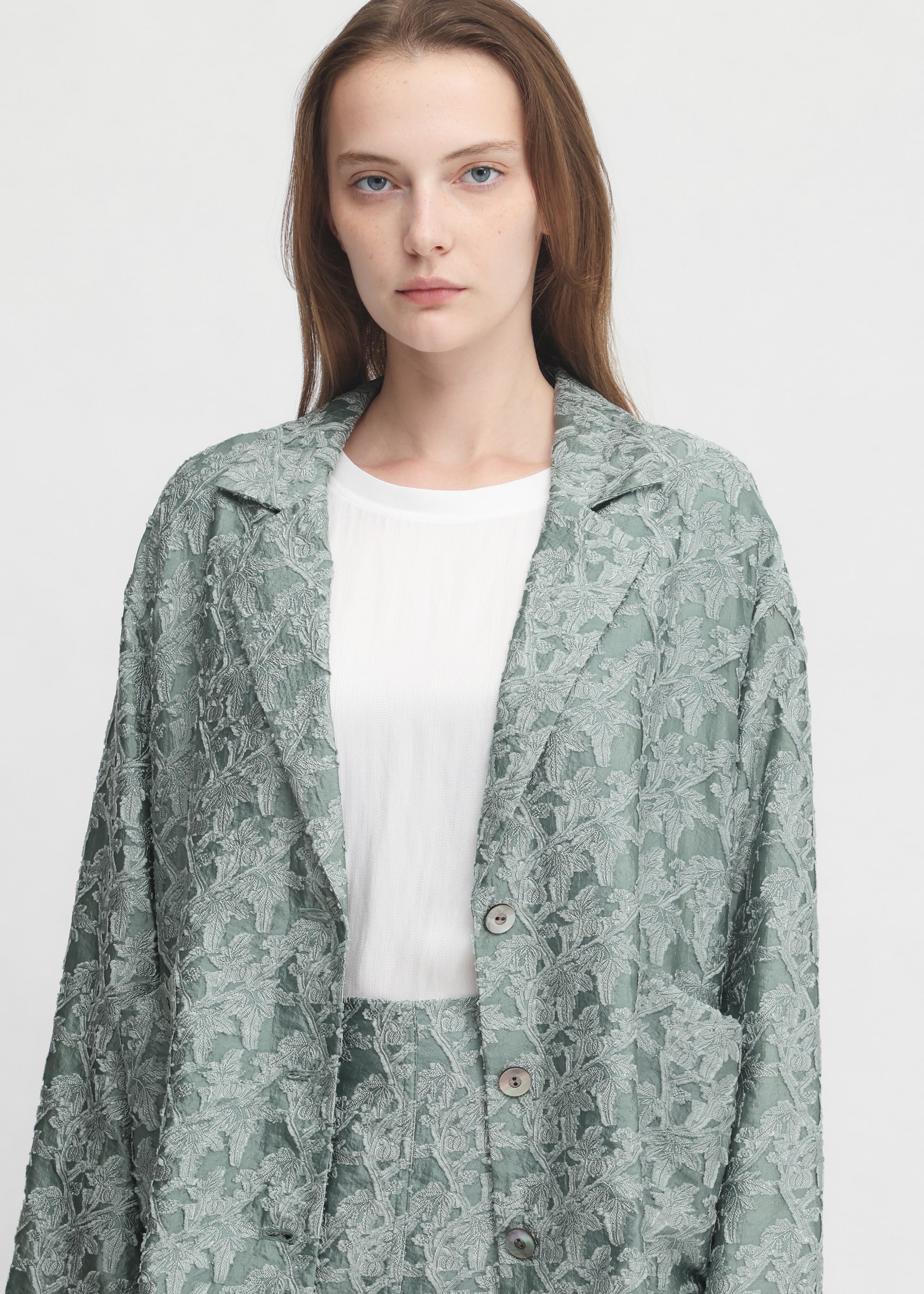 Shiny Flower Jacquard Jacket｜Greed International Official Online Shop