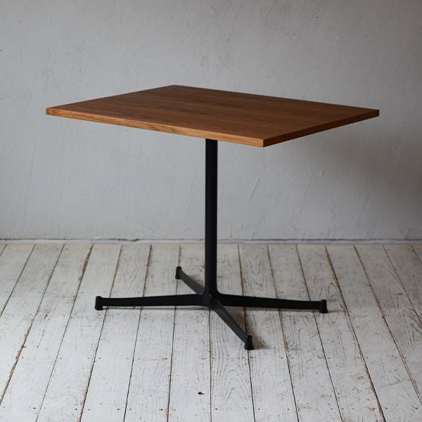 greeniche カフェテーブル ウォルナット シルバー脚 80×60×61 楽天市場