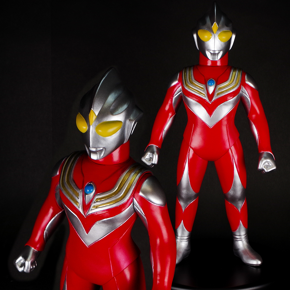 も*ん様 MAXTOY ウルトラマン ティガ パワータイプ 赤 ソフビ TTF