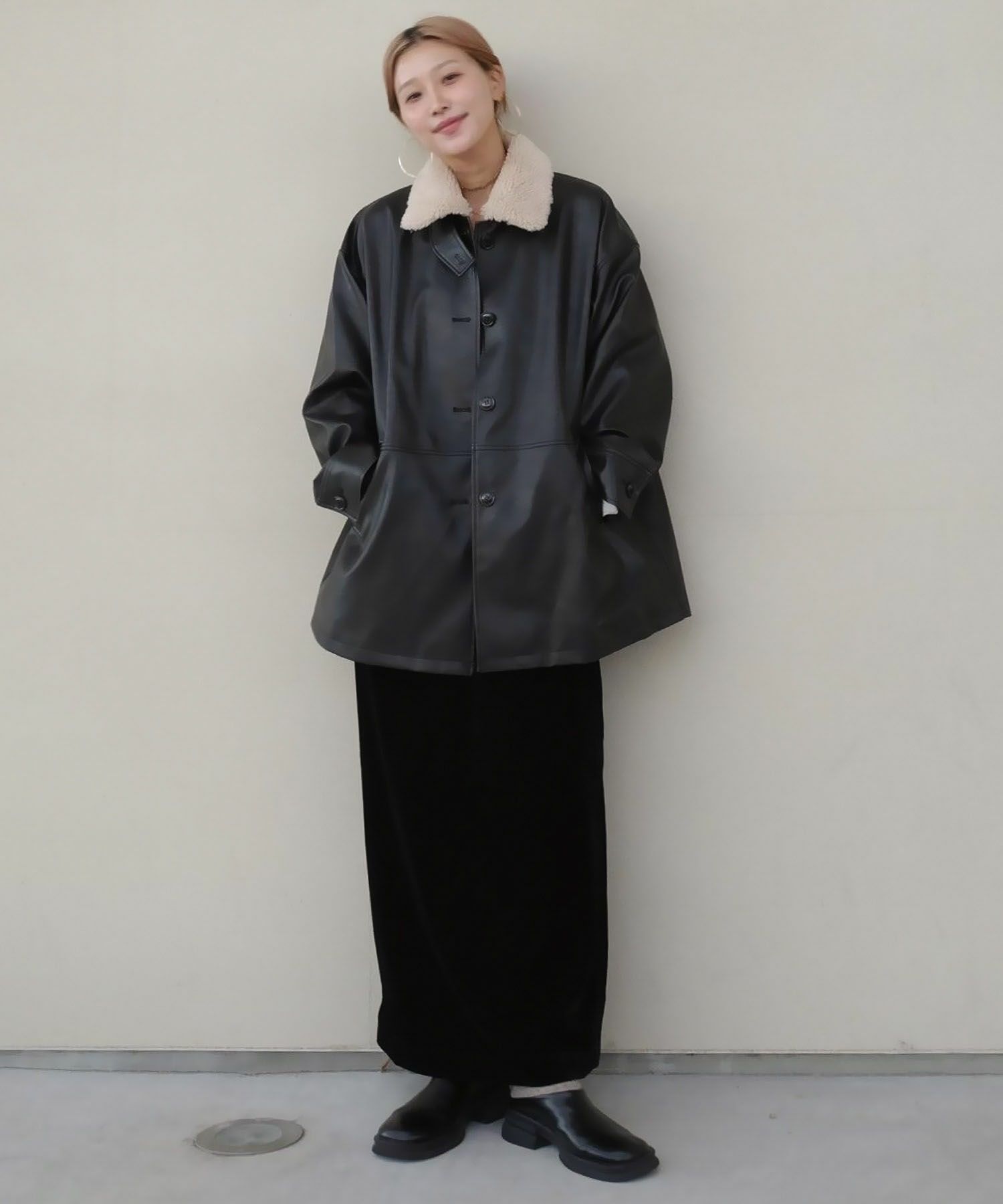 Hideka Original】3Way Vintage Fake Leather Jacket | HEILIS