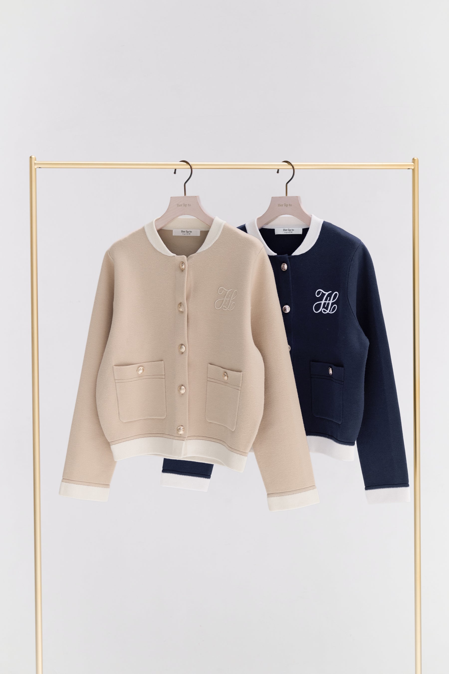 HLT Logo Knit Varsity Jacket