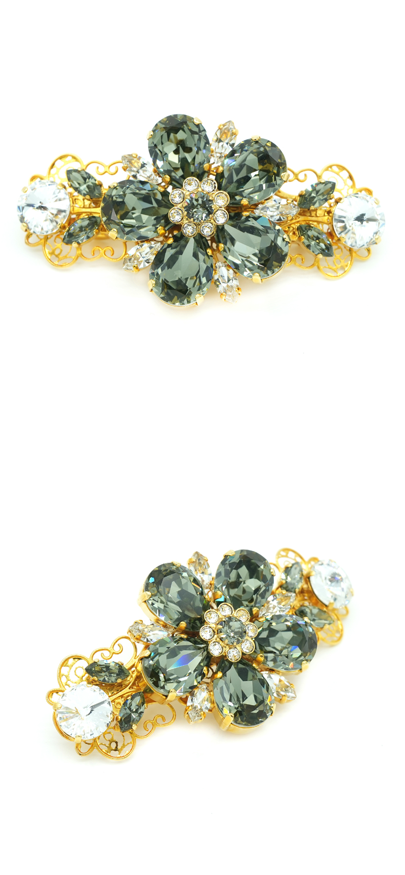 DOLCE＆GABBANA ヘアアクセサリー バレッタ 花