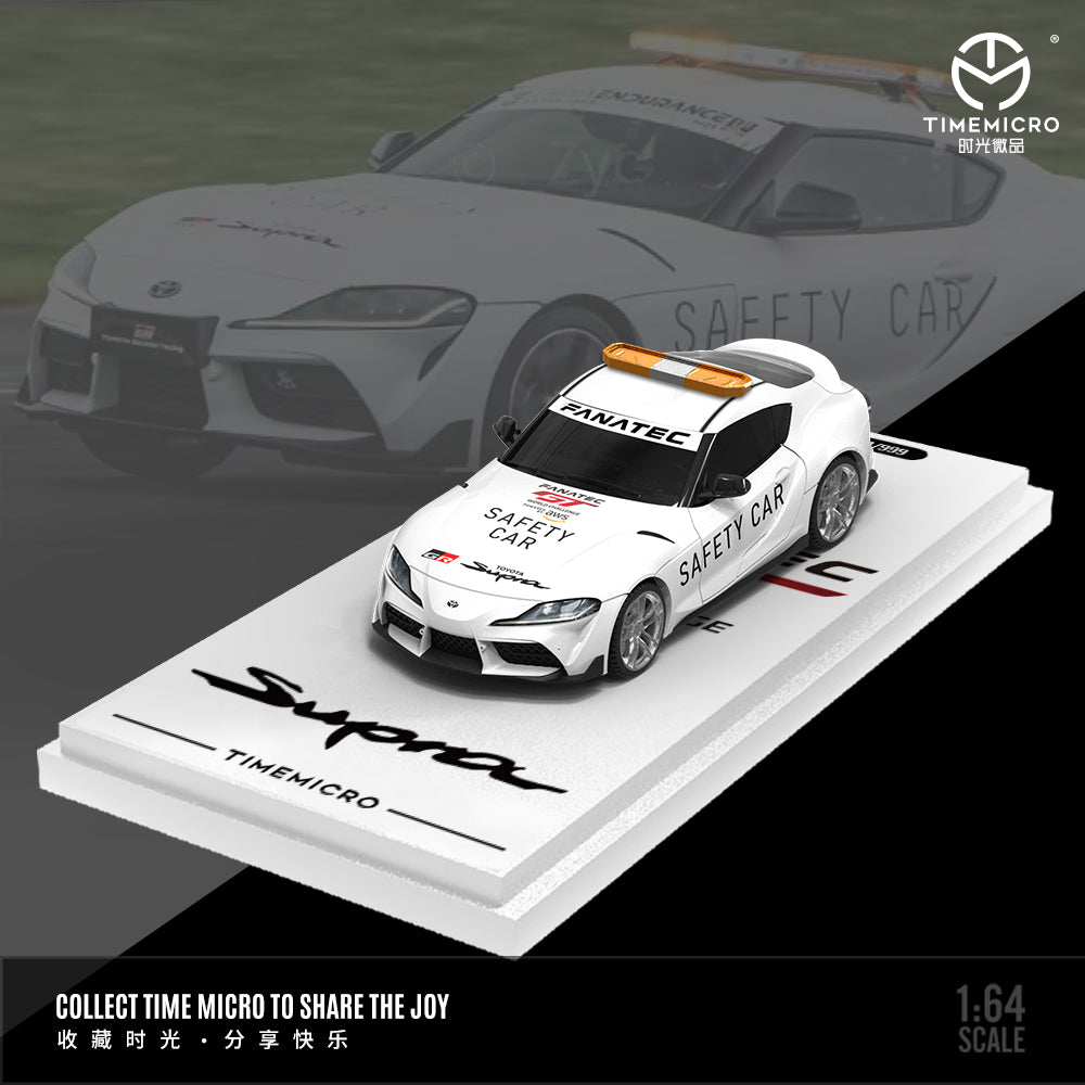 TimeMicro 1:64 Toyota Supra A90 Racing Car White (2 Variants