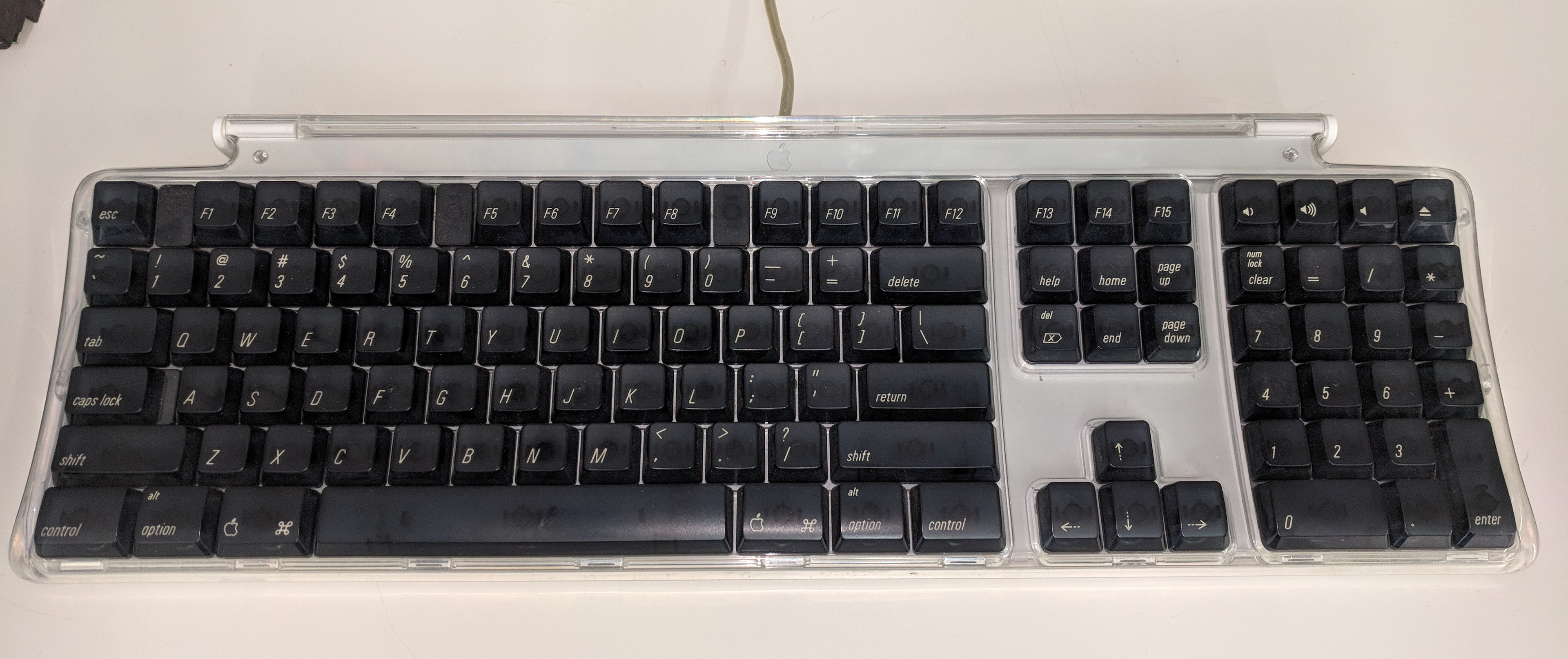 古いM7803のApple Proキーボードを手に入れて、綺麗にしたらすごく調子