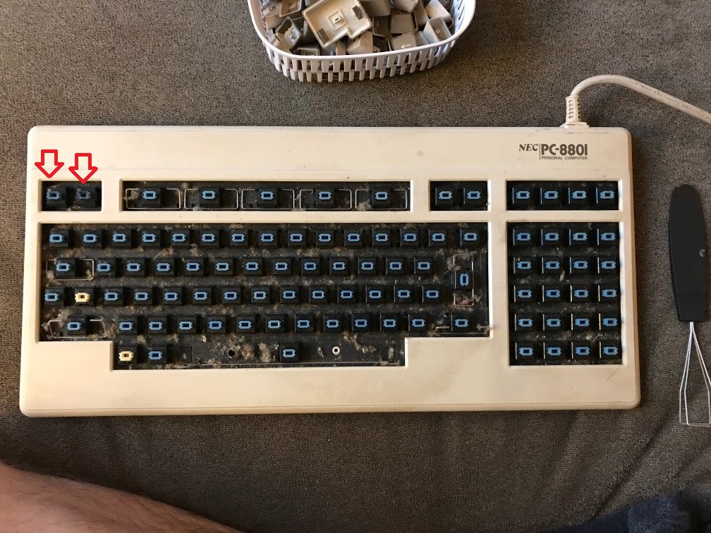NEC PC-8801 (Davey's first blue alps experience) - deskthority
