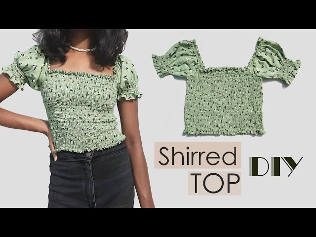 Shirring Puff Sleeve Topホワイトprankproject Shirring Puff Sleeve