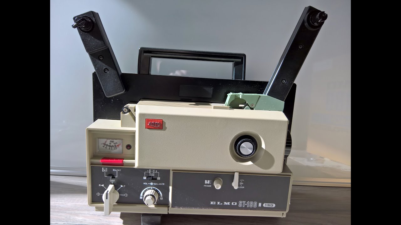 Elmo ST 180 M 2-Track Super 8mm Sound Projector - Loading
