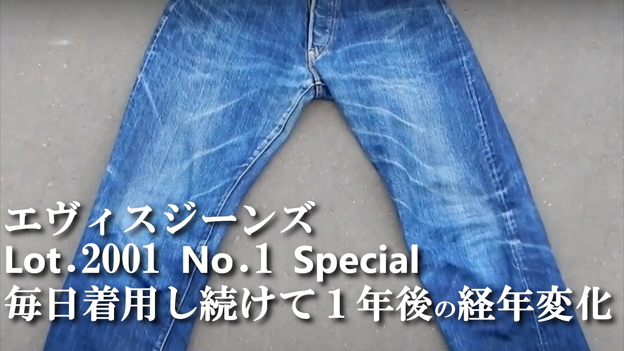 ジーンズ エヴィス Lot.2001 No.1 スペシャル 1年間の デニム