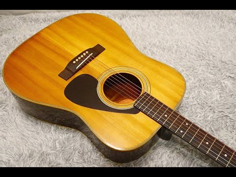 Vintage 1970's made Yamaha Acoustic Guitar FG-151 Orange Label