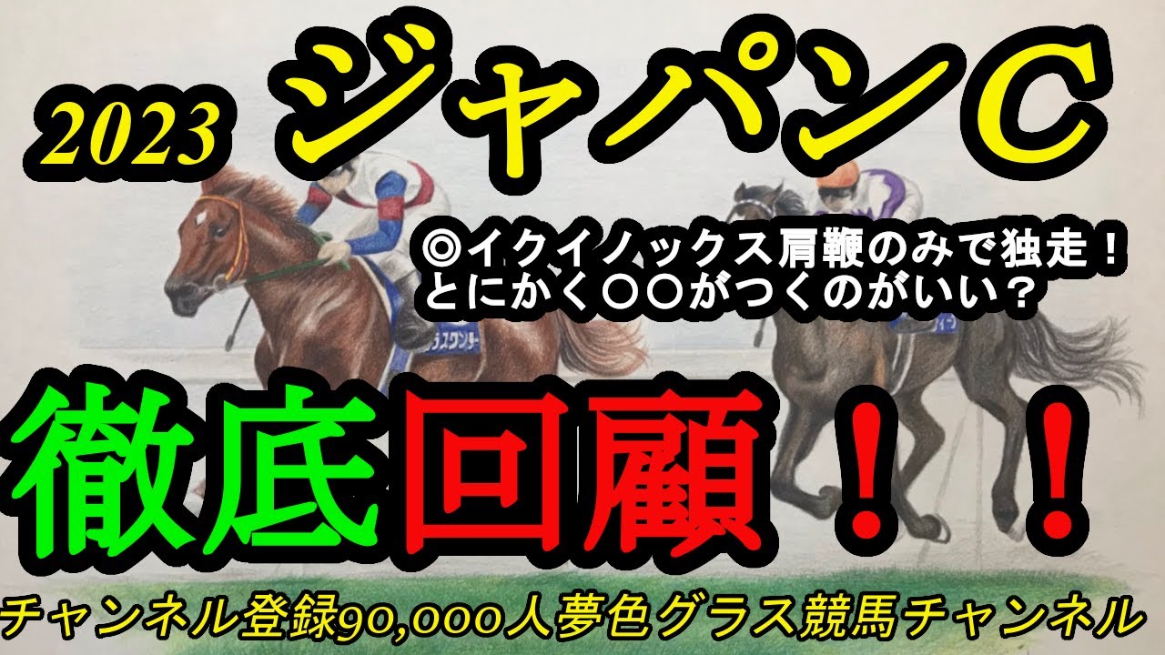 回顧】2023ジャパンカップ！◎イクイノックス肩鞭だけで独走の