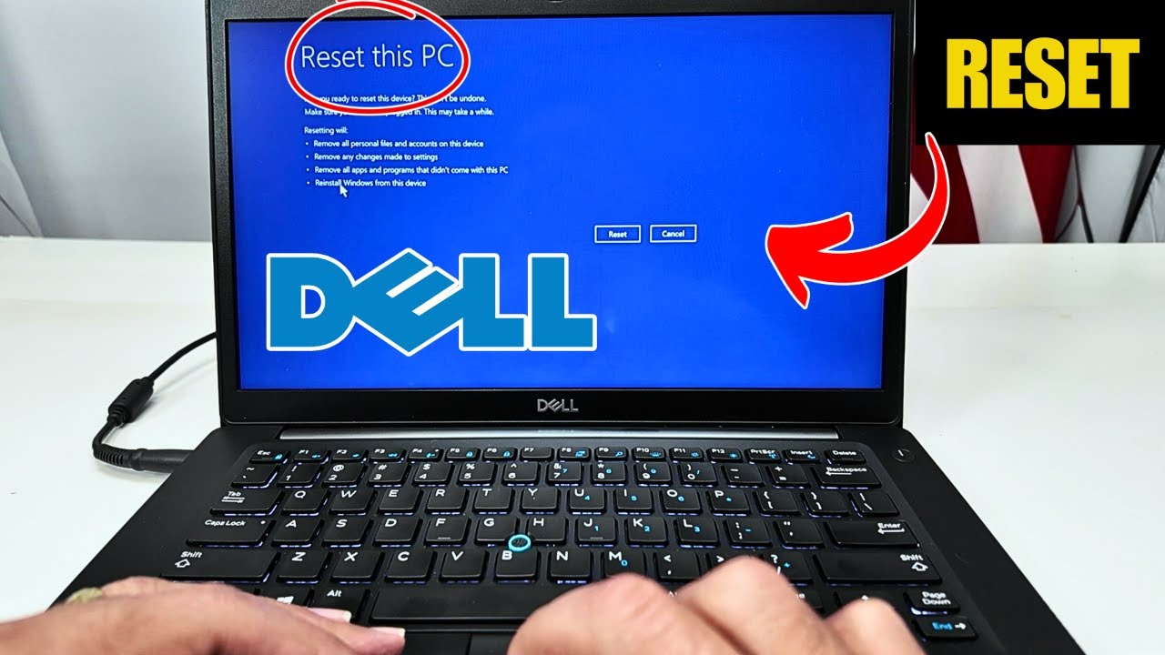 Dell Latitude 7490 Factory Reset - STEP-by-STEP - YouTube