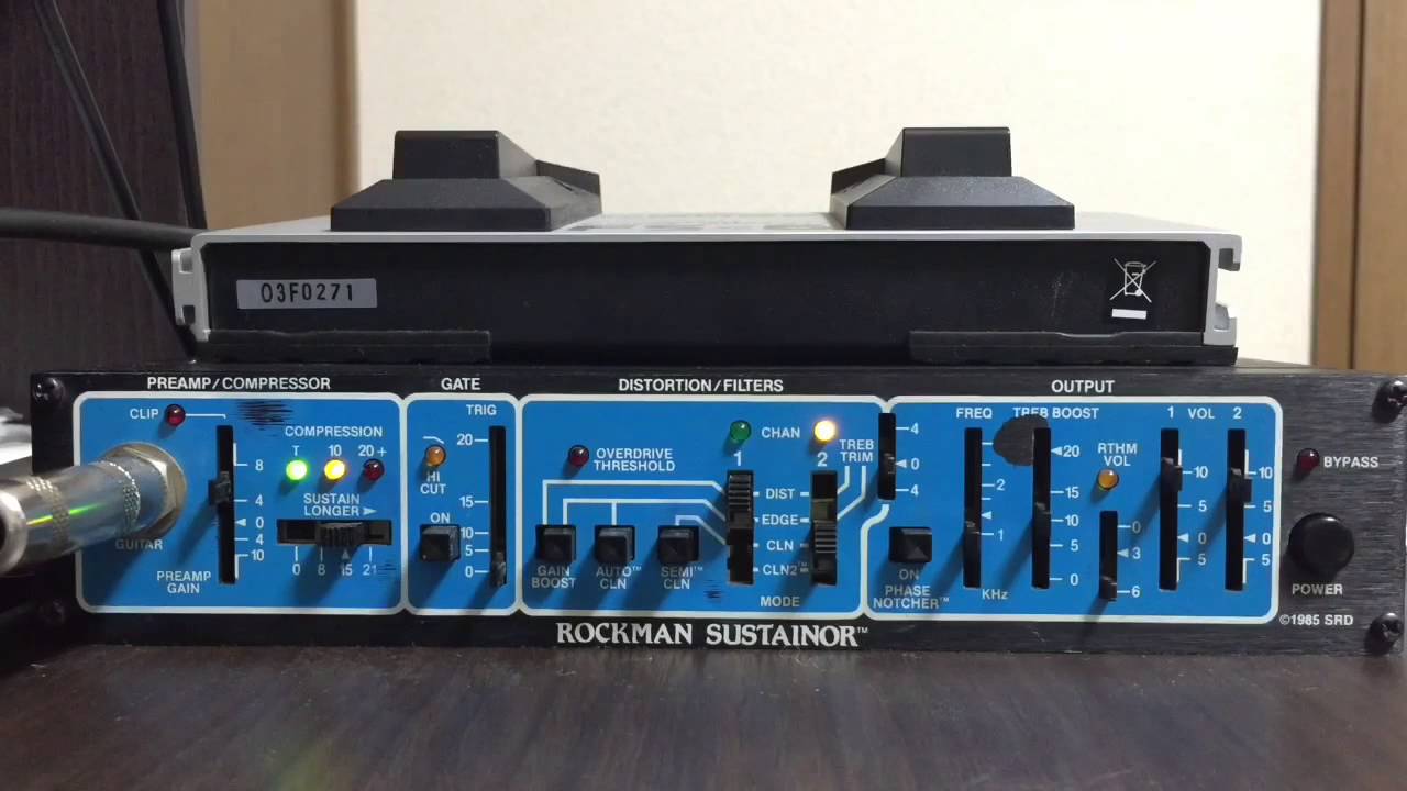 ROCKMAN SUSTAINOR プリアンプ 120V仕様 Tak松本 B'z ENG Subs