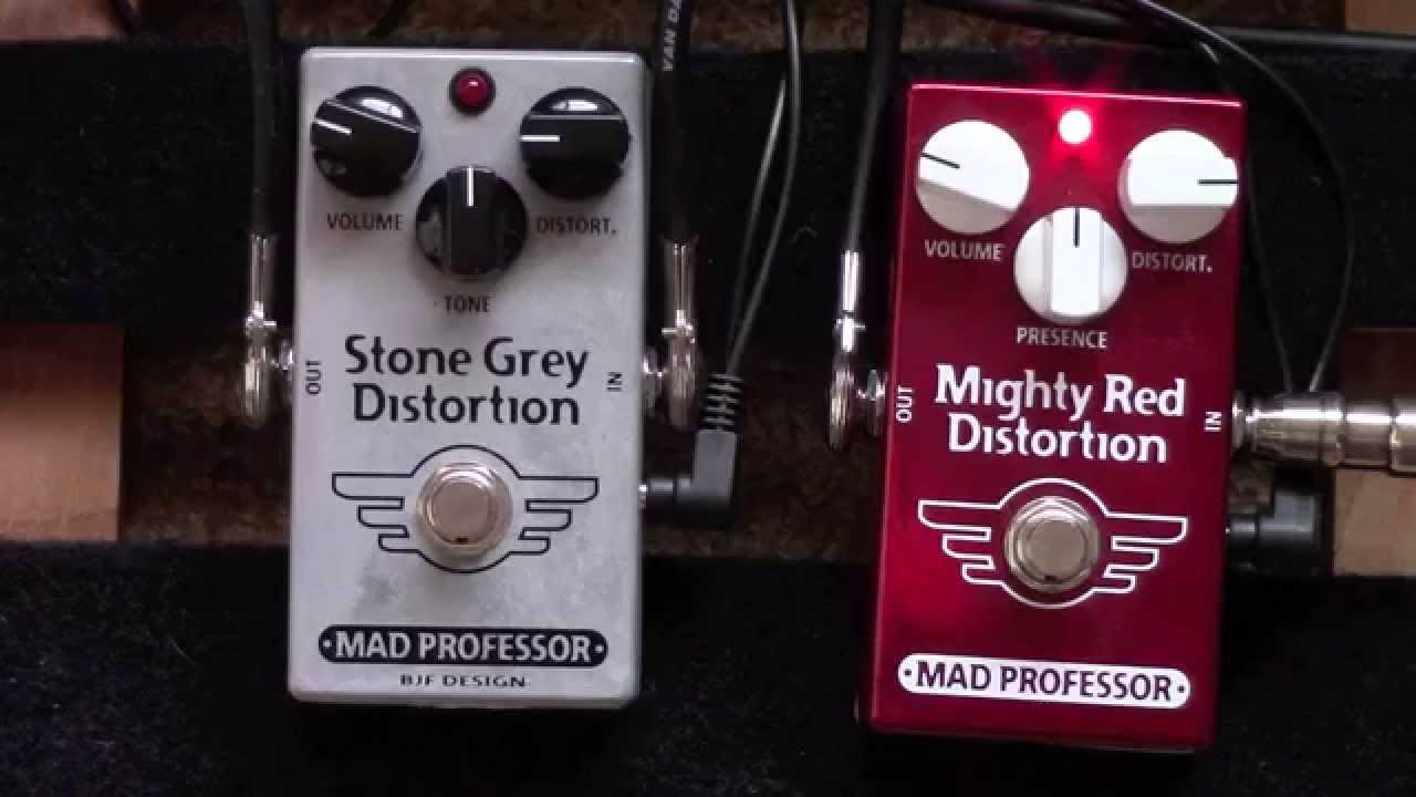 Mad Professor Mighty Red Distortion Vs Mad Professor Stone Grey